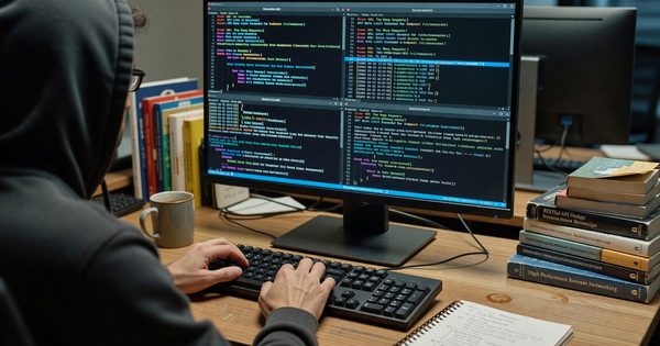 Developer debugging API rate limit errors on a terminal with multiple code windows open